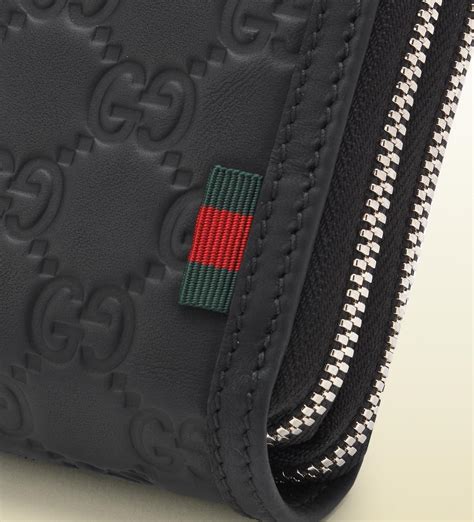 gucci zip wallet men's|gucci zipper wallet.